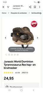 Jurassic world brulmasker, Ophalen of Verzenden