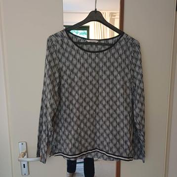 Blousetop -blouse Sandwich maat XS -print grijs, wit , zwart beschikbaar voor biedingen