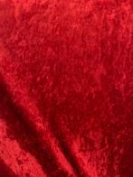 Velours/velvet rood II, 120 cm of meer, Ophalen of Verzenden, Polyester, Rood