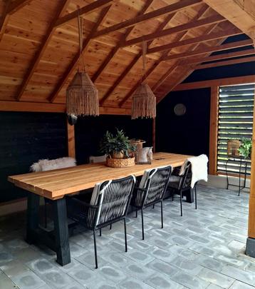 Houten tuintafels op maat! beschikbaar voor biedingen