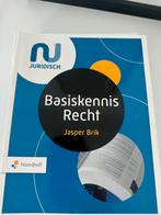 Jasper Brik - Basiskennis Recht, Ophalen of Verzenden, Zo goed als nieuw, Jasper Brik