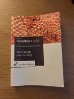 P. Burger - Handboek stijl (tweede druk), Boeken, Studieboeken en Cursussen, P. Burger, Ophalen of Verzenden, Zo goed als nieuw