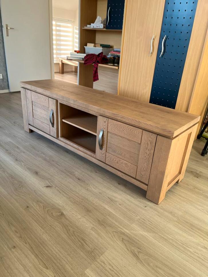 Mooie TV kast / TV meubel van eikenhout, Huis en Inrichting, Kasten | Televisiemeubels, Gebruikt, Minder dan 100 cm, 150 tot 200 cm