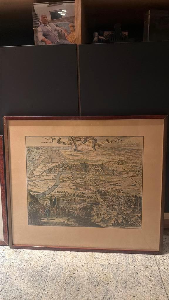 3 schilderijen oud haarlem, Antiek en Kunst, Kunst | Etsen en Gravures, Ophalen of Verzenden