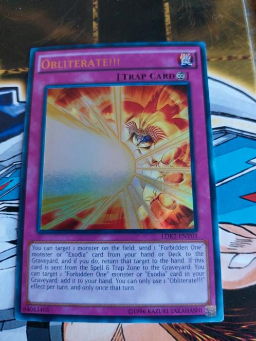 Yu-gi-oh obliterate!!! Ldk2-eny03, Hobby en Vrije tijd, Verzamelkaartspellen | Yu-gi-Oh!, Zo goed als nieuw, Ophalen of Verzenden