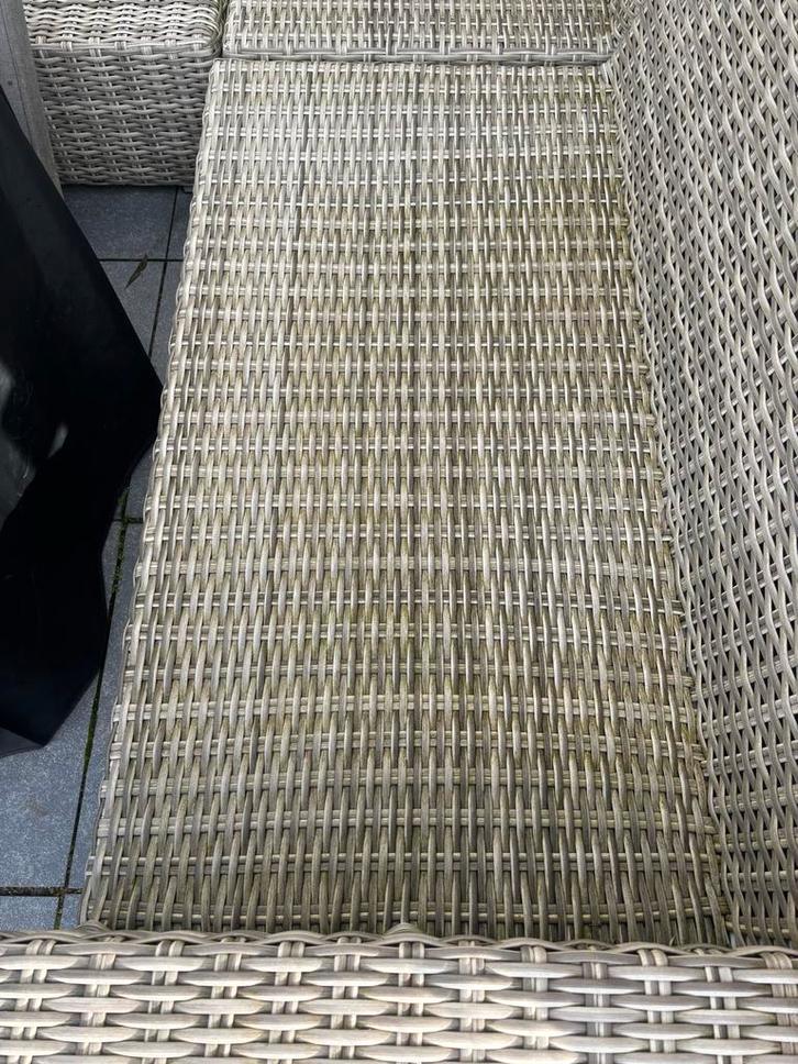 Living Lounge Bank - Zonder Kussens!, Tuin en Terras, Tuinsets en Loungesets, Gebruikt, Loungeset, Wicker, 5 zitplaatsen, Bank