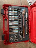 Milwaukee Ratel met Doppenset, Doe-het-zelf en Verbouw, Gereedschap | Handgereedschap, Ophalen of Verzenden, Zo goed als nieuw