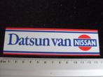 ruit sticker Datsun van nissan logo, Verzenden, Zo goed als nieuw, Auto of Motor