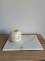 Marmeren dienblad H&M Home, Huis en Inrichting, Woonaccessoires | Dienbladen, Ophalen, Zo goed als nieuw, Rond, Hout