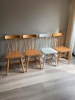 Vintage ikea eetkamerstoelen (4x), Huis en Inrichting, Stoelen, Ophalen, Gebruikt, Bruin, Vier