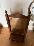 Eikenhouten kaptafeltje. Spiegel met kammenbakje., Ophalen of Verzenden, Rechthoekig, Minder dan 50 cm