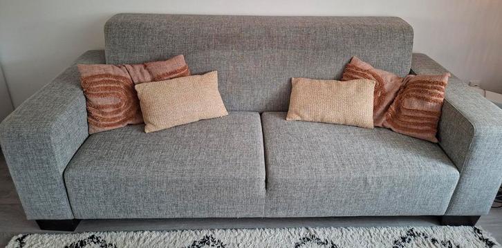 Bank stel Goossens 3 persoons, Huis en Inrichting, Banken | Bankstellen, Gebruikt, Rechte bank, Driepersoons, 200 tot 250 cm, 75 tot 100 cm