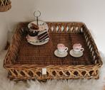 Riviera Maison rustic rattan dienblad 50x50 - oude collectie, Ophalen, Zo goed als nieuw, Vierkant, Hout