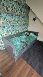 Eenpersoonsbed, Huis en Inrichting, Eenpersoons, Ophalen of Verzenden, Grijs, Hout