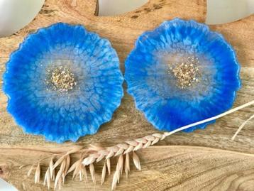 Prachtige kobalt blauw onderzetter Nail Art palet Epoxy Art beschikbaar voor biedingen