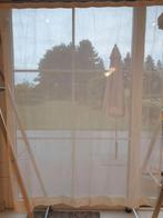 3x glasgordijn gordijn ecru B 135 x H 160 cm, Huis en Inrichting, Stoffering | Gordijnen en Lamellen, Ophalen of Verzenden, Gebruikt
