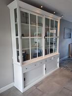 Rofra grote witte landelijke buffetkast met verlichting, Huis en Inrichting, Kasten | Buffetkasten, Ophalen, Met deur(en), 200 cm of meer
