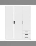 Kledingkast 3-deurs wit, Ophalen, 100 tot 150 cm, Nieuw, 150 tot 200 cm