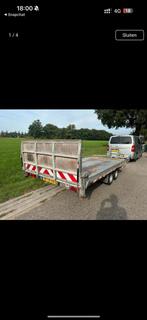 Transport aanhanger 2m bij 4,20m voor kraan of auto, Ophalen, Zo goed als nieuw