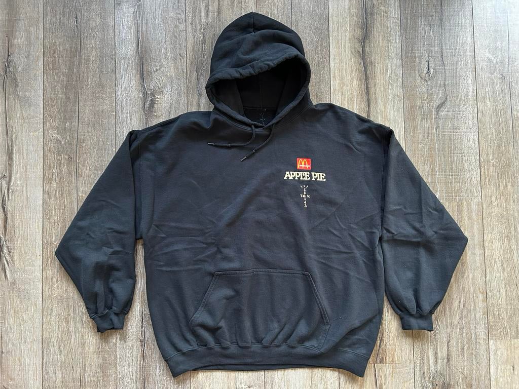 Travis Scott Mcdonalds Apple Pie Hoodie - Maat L, Kleding | Heren, Truien en Vesten, Verzenden, Gedragen, Maat 52/54 (L), Zwart