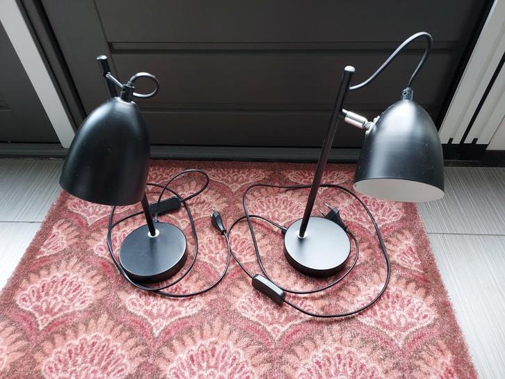 2 stuks nachtlamp, Huis en Inrichting, Lampen | Spots, Zo goed als nieuw, Metaal of Aluminium, Ophalen