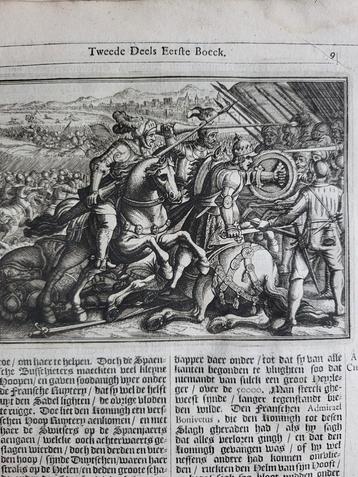 Slag bij Pavia, 1525 - Historische Prent beschikbaar voor biedingen