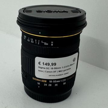 Sigma DC 18-50mm 1:2.8 Ex Macro lens | Canon AF | Met garant beschikbaar voor biedingen