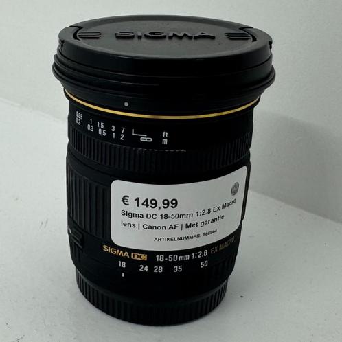 Sigma DC 18-50mm 1:2.8 Ex Macro lens | Canon AF | Met garant, Audio, Tv en Foto, Fotografie | Lenzen en Objectieven, Zo goed als nieuw