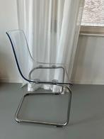 Vier transparante eetkamerstoelen, Huis en Inrichting, Stoelen, Ophalen, Gebruikt, Vier
