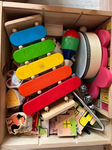 Houten Speelgoed Set - Muziek & Puzzel beschikbaar voor biedingen