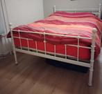 Spijlen bed 140x200, Ophalen, Wit, 140 cm, Twijfelaar