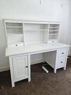 HEMNES Bureau met opbouwdeel (IKEA), Huis en Inrichting, Bureaus, Ophalen, Zo goed als nieuw, Bureau