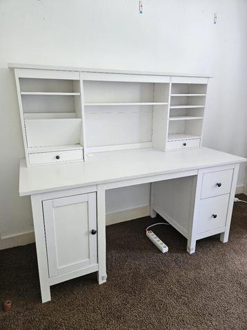 HEMNES Bureau met opbouwdeel (IKEA)