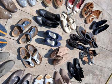 Partij schoenen - 21 paar schoenen in de maten 37, 38 en 39 beschikbaar voor biedingen