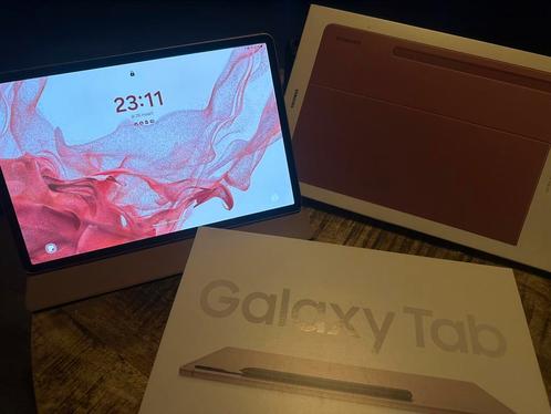 Samsung Galaxy Tab S8+ WIFI rosé goud 128GB incl aankoopbon, Computers en Software, Android Tablets, Zo goed als nieuw, 128 GB