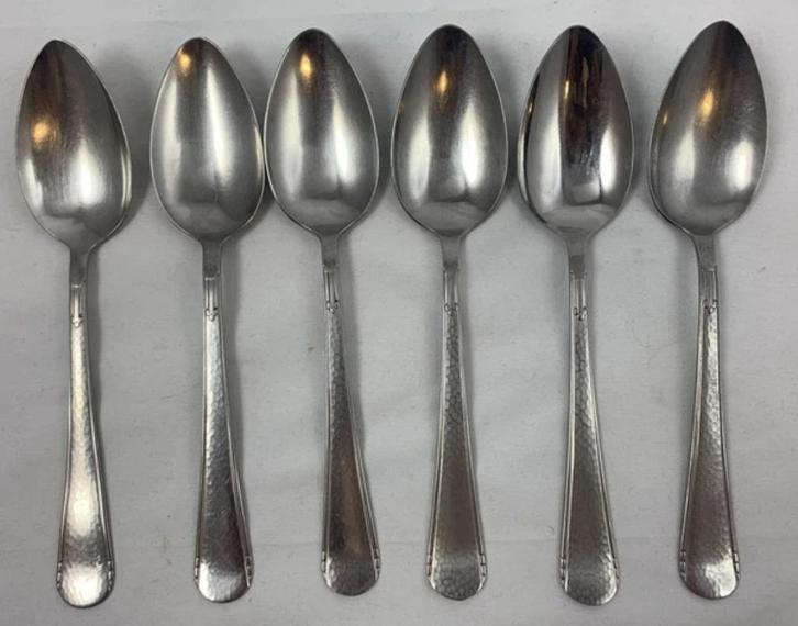 Gero Ziilmeta 294 Franse Lelie kruidnagel 6 st. lepel 20cm, Huis en Inrichting, Keuken | Bestek, Zo goed als nieuw, Rvs of Chroom