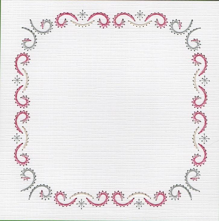 geborduurde oplegkaart nr 91, Hobby en Vrije tijd, Kaarten | Zelf maken, Nieuw, Blanco kaart of Basiskaart, Overige thema's, Ophalen of Verzenden