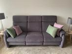 Grijs bankstel, Huis en Inrichting, Ophalen, 75 tot 100 cm, Rechte bank, Stof