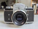 Exakta Varex VX + CZJ Biotar 2/58 – werkend, met case, lens, Ophalen of Verzenden, Gebruikt, Spiegelreflex, Overige Merken