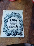 Advertentie van Verkade creks 1939, Ophalen of Verzenden, Zo goed als nieuw, Overige typen