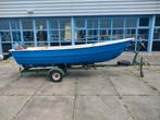 Sloep/visboot Terhi 380 met 8pk 2 takt en trailer, Watersport en Boten, Vis- en Consoleboten, Ophalen, Tot 10 pk, Zo goed als nieuw