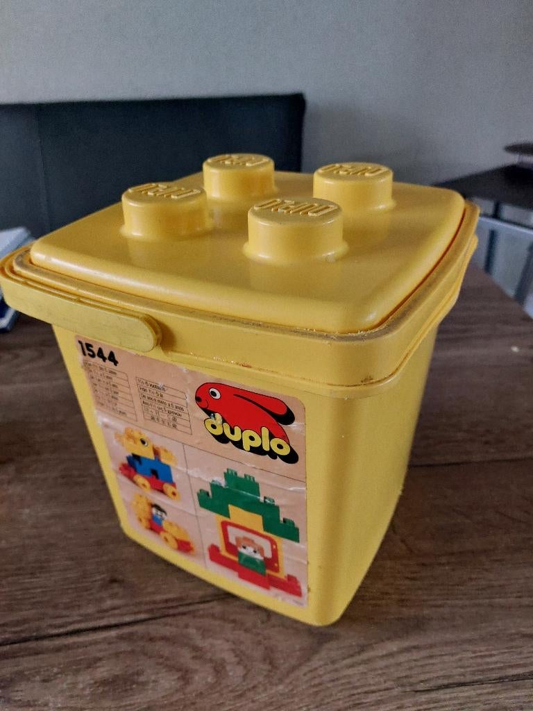 Duplo emmer + wat extra, Kinderen en Baby's, Speelgoed | Duplo en Lego, Ophalen, Gebruikt, Losse stenen, Duplo