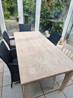 Travertin tafel steen, Huis en Inrichting, Tafels | Eettafels, Ophalen, Gebruikt, Rechthoekig