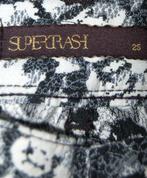 NIEUWE SUPERTRASH jeans, Paradise flower, wit/zwart, Mt. XS, Nieuw, Supertrash, W27 (confectie 34) of kleiner, Verzenden