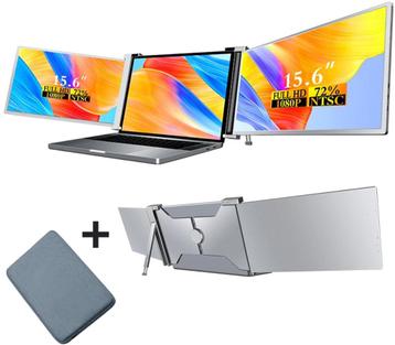 15" monitoruitbreiding laptop, werken met 3 schermen! beschikbaar voor biedingen
