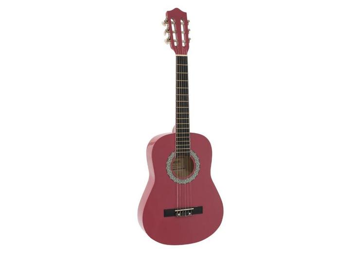 DIMAVERY AC-303 Classical Guitar 12, pink, Muziek en Instrumenten, Instrumenten | Toebehoren, Nieuw, Akoestische gitaar, Verzenden