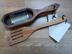 NIEUW & LEUK CULINAIR KERSTcadeau GUSTA acacia RASP + SPATEL, Huis en Inrichting, Keuken | Keukenbenodigdheden, Ophalen of Verzenden