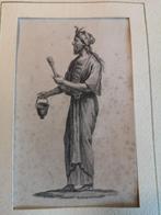 Gravure, oosterse man, in lijst, Ophalen of Verzenden