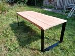 Steigerhout Eetkamer Tafel, Ophalen, Gebruikt, Industrie, 200 cm of meer