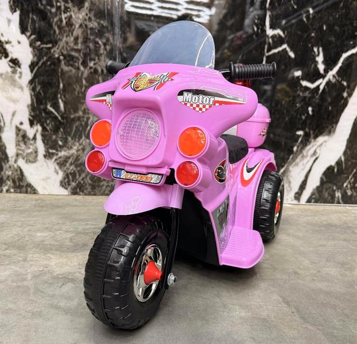 Politiemotor 6v roze Sirene - Verlichting - geluidjes - Lede, Kinderen en Baby's, Speelgoed | Buiten | Accuvoertuigen, Nieuw, Ophalen of Verzenden